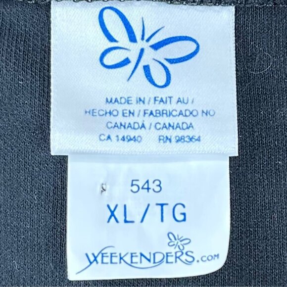 Weekenders Brown Black Knit Button-Up Long Sleeve Cardigan Jacket Size XL - Picture 6 of 8